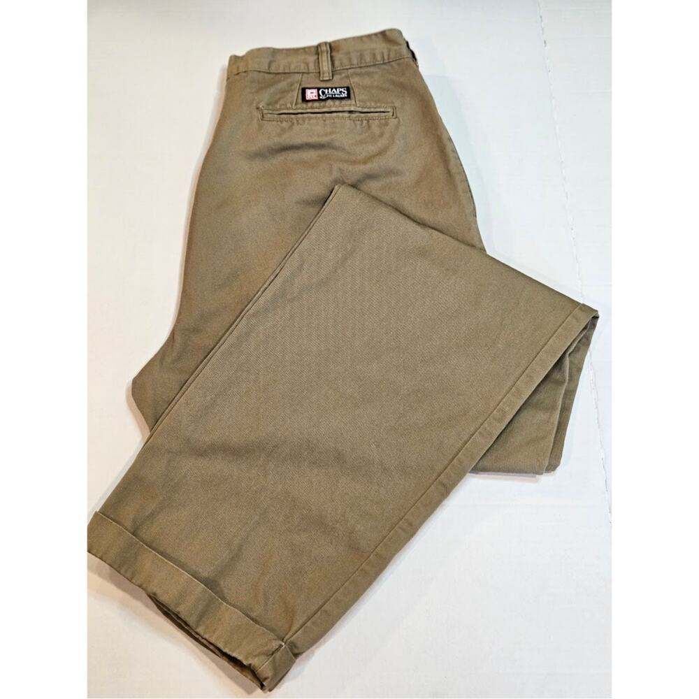 Vintage Chaps Ralph Lauren Khaki Chino Pants - Size 36/34